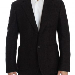 Dolce & Gabbana Bordeaux Alpaga Blazer mit zwei Knöpfen