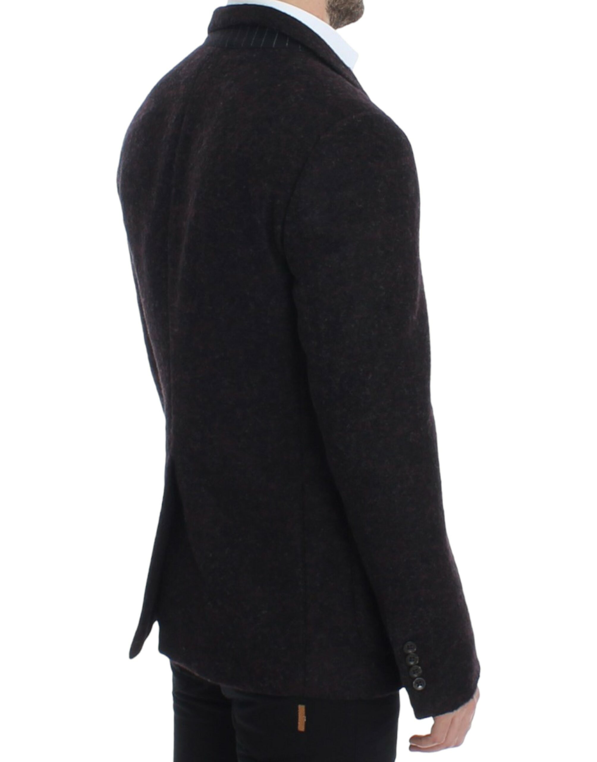 Dolce & Gabbana Bordeaux Alpaga Blazer mit zwei Knöpfen – Bild 4