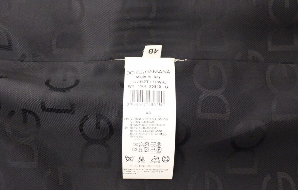 Dolce & Gabbana Blauer Baumwoll-Stretchwesten-Blazer – Bild 3