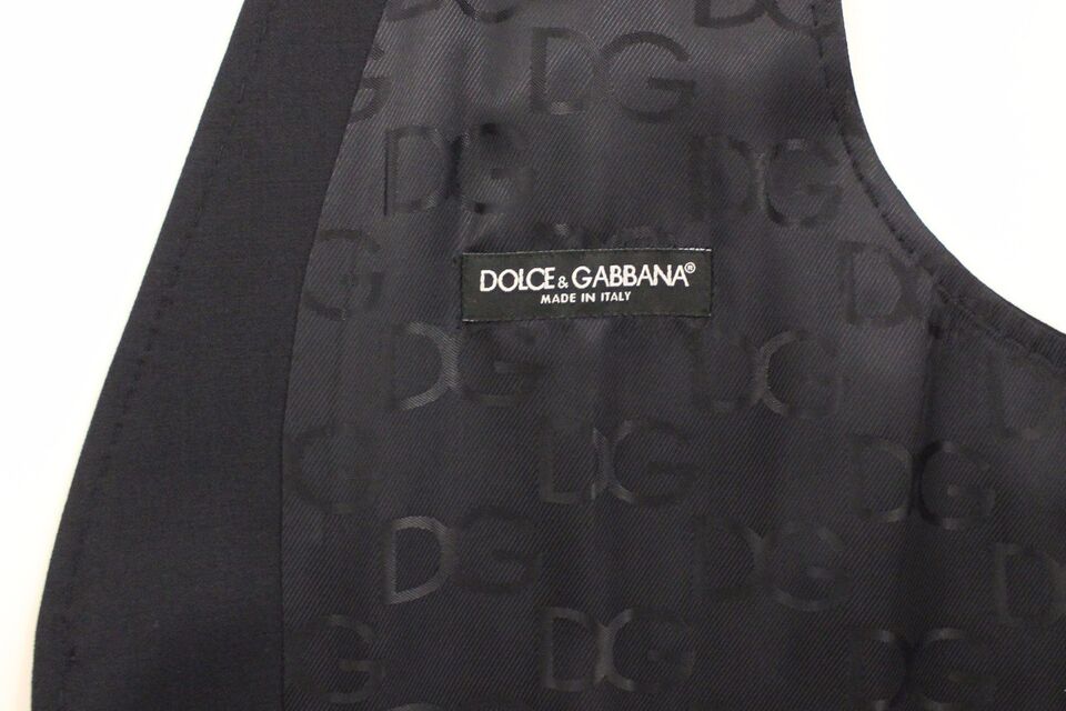 Dolce & Gabbana Blauer Baumwoll-Stretchwesten-Blazer – Bild 4