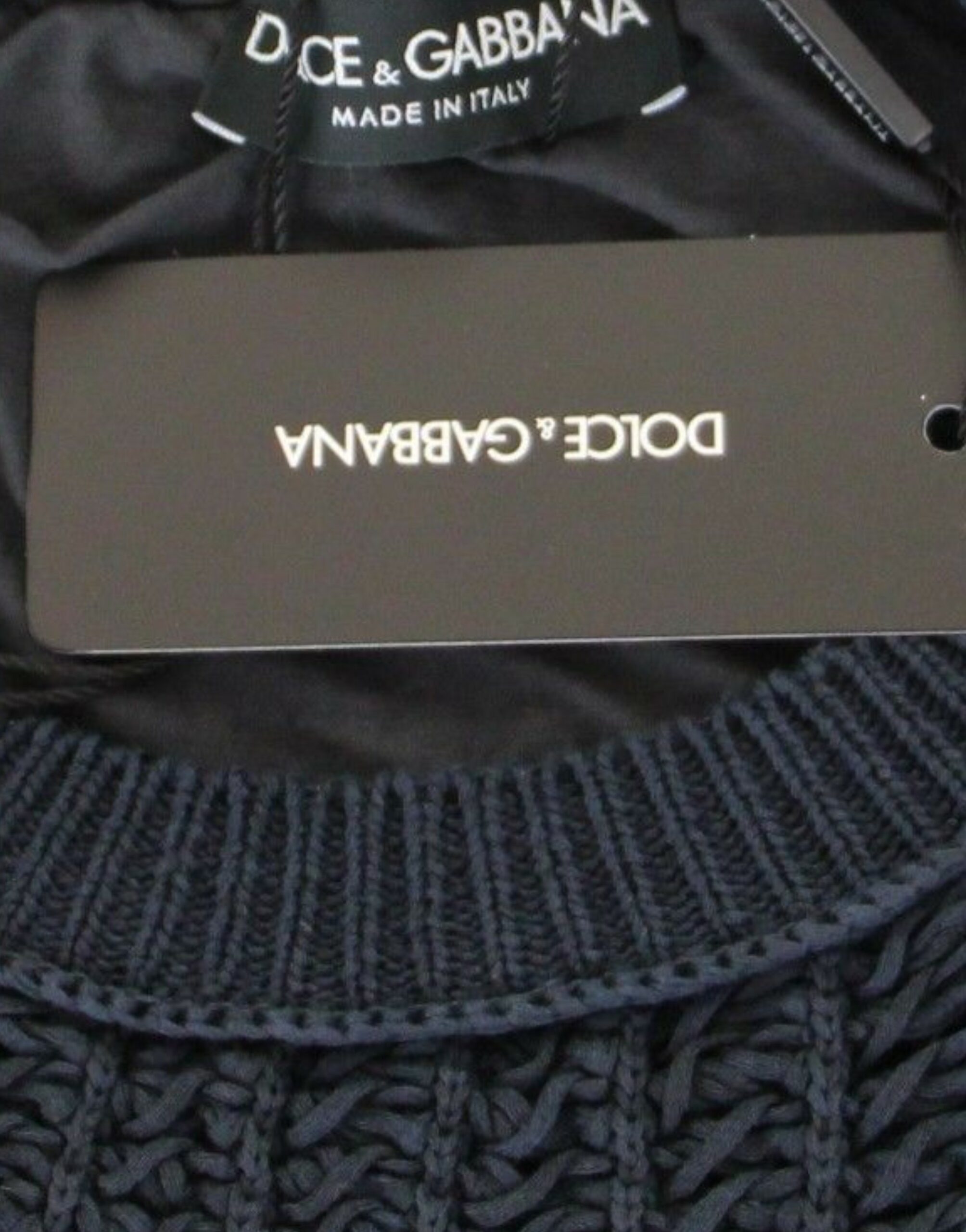 Dolce & Gabbana Blau Runway Netz Pullover Netzpullover – Bild 6