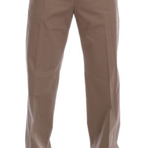 Dolce & Gabbana Beigefarbene Baumwoll-Stretch-Chino-Hose