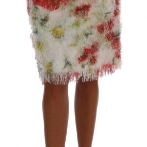 Dolce & Gabbana Floral gemusterter gerader Bleistiftrock