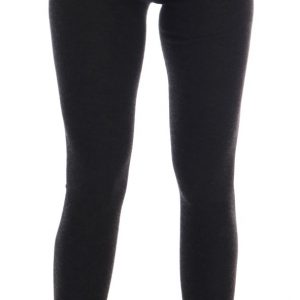 Dolce & Gabbana Graue gerippte Kaschmir-Stretch-Strumpfhose