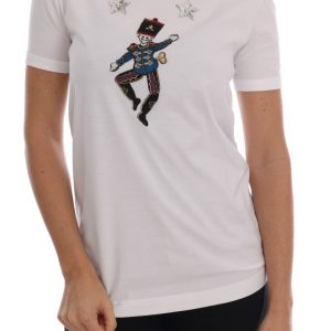 Dolce & Gabbana Weißes T-Shirt Märchen aus Baumwolle