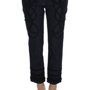 Dolce & Gabbana Blauer Denim Baumwolle CAPRI Torero Jeans