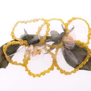 Dolce & Gabbana Floral Transparent HANDMADE Brosche