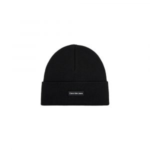 Calvin Klein Jeans Schwarzer recycelter Polyester Kappen BaseballmĂŒtze