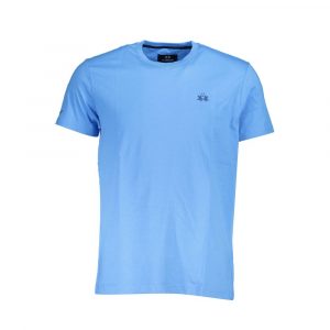 La Martina Blau Baumwolle Männer T-Shirt
