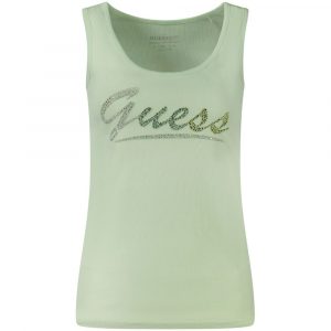 Guess Jeans Grünes Baumwoll-Tank-Top