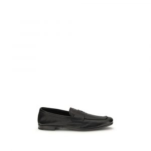 Prada Schwarze Loafer aus Ziegenleder