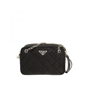 Prada Schwarze Crossbody-Tasche aus Nylon