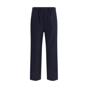 Max Mara Blaue Wollhose Lässig