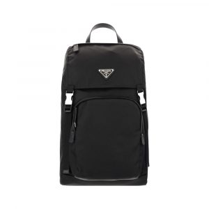 Prada Schwarzer Rucksack aus recyceltem Polyamid