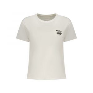 Pepe Jeans Weißes Baumwoll-T-Shirt für Damen