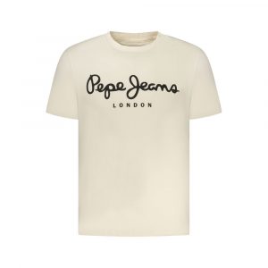 Pepe Jeans Beige Baumwoll-T-Shirt für Herren