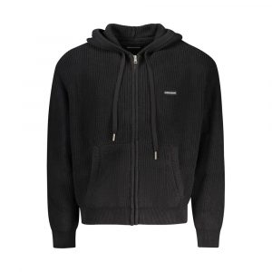 Guess Jeans Schwarzer Herren-Cardigan aus Bio-Baumwolle