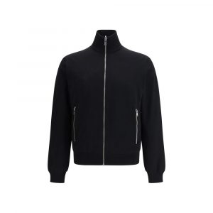 Prada Schwarze Fleece-Wolljacke
