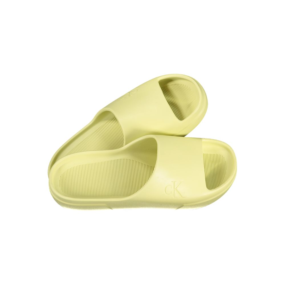 Calvin Klein Herren-Slipper aus gelbem Polyurethan