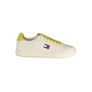 Tommy Hilfiger Bianco Herren-Sneaker aus Polyurethan