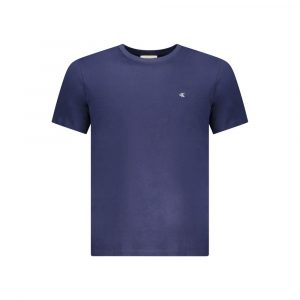 Calvin Klein Blaues Baumwoll-T-Shirt für Herren