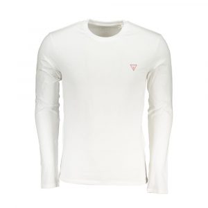 Guess Jeans Weißes Herren-T-Shirt aus Baumwolle