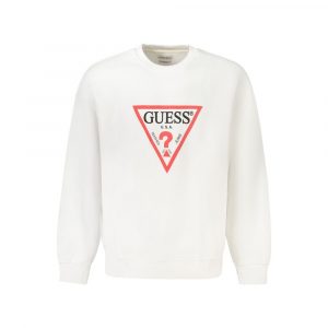 Guess Jeans Weißer Herren-Pullover aus Baumwolle