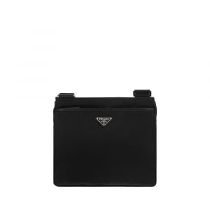 Prada Schwarze Schultertasche aus Nylon