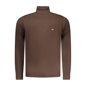Norway 1963 Marrone Poliammide Herrenpullover