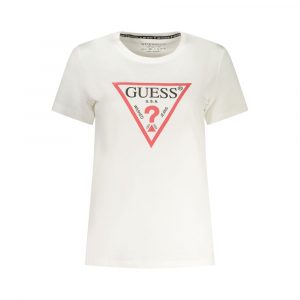 Guess Jeans Bianco Baumwoll-T-Shirt für Damen