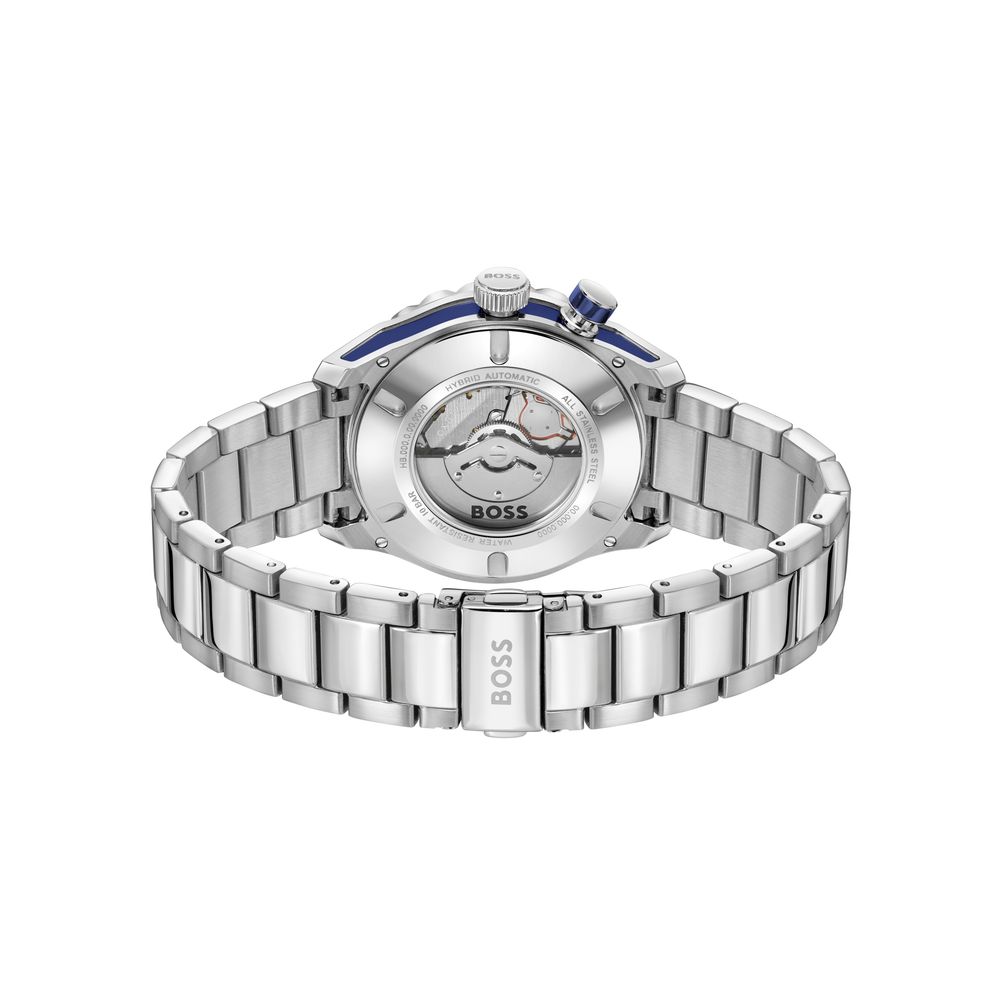 Hugo Boss Graue Edelstahl-Dresswatch – Bild 2