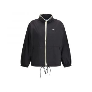 Prada Schwarze Polyamid-Shell-Jacke