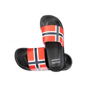 Norway 1963 Schwarzer Herren-Slipper aus Kunststoff