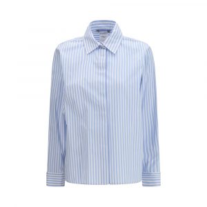 Max Mara Blaues Baumwollhemd mit Muster
