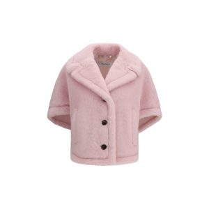 Max Mara Mehrfarbiger Mantel aus Alpaka Vicugna Pacos