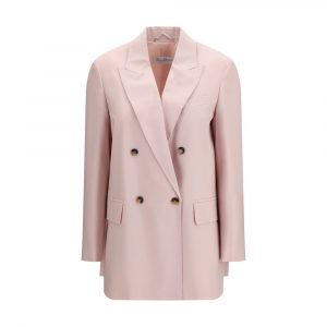 Max Mara Mehrfarbiger Fleece-Woll-Blazer
