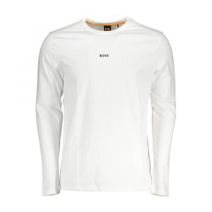 Hugo Boss Weißes Bio-Baumwoll-T-Shirt für Herren