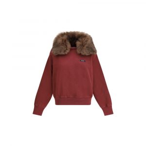 Prada Bordeaux Baumwoll-Sweatshirt