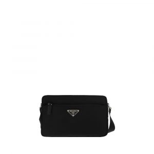 Prada Schwarze Schultertasche aus Nylon