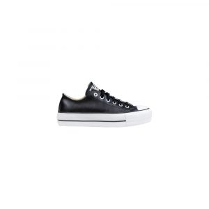 Converse Schwarze Leder Low-Top-Sneaker