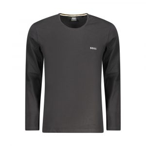 Hugo Boss Schwarzes Baumwoll-T-Shirt für Herren