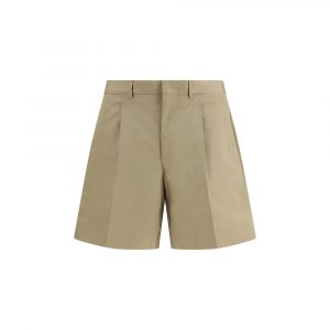 Prada Beige Cotton Bermuda Shorts