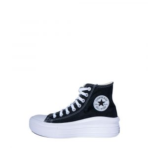 Converse Schwarze Plateau-Sneaker aus Baumwolle