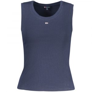 Tommy Hilfiger Blaues Damen-Tanktop aus Baumwolle
