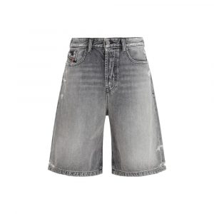 Diesel Graue Baumwoll-Bermudashorts