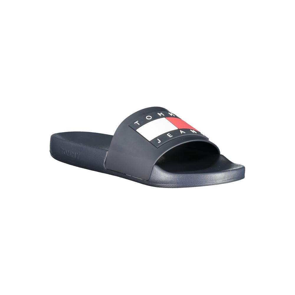 Tommy Hilfiger Blaue Herren-Slipper aus Polyurethan – Bild 2
