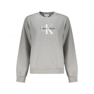 Calvin Klein Grigio Baumwoll-Sweatshirt für Damen