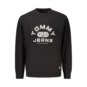 Tommy Hilfiger Schwarzer Baumwoll-Sweatshirt fĂŒr Herren