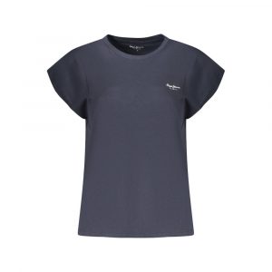 Pepe Jeans Damen T-Shirt aus Bio-Baumwolle in Blau