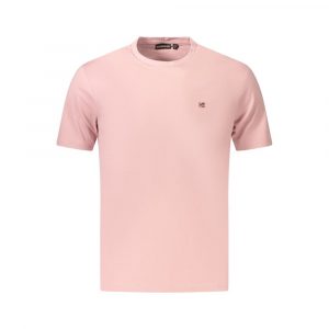Napapijri Rosa Bio-Baumwoll-T-Shirt für Herren